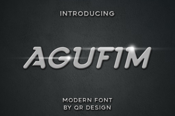 AGUFIM Font: Smooth Curves for Fashion & Editorial Design
