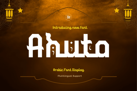 Ahuta: Vintage Arabic Display Font for Elegant Campaigns