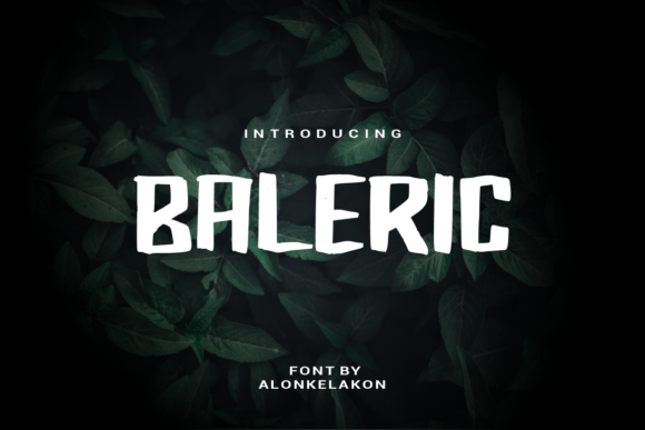 Baleric: A Casual Paint-Brushed Display Font for Editorial Design