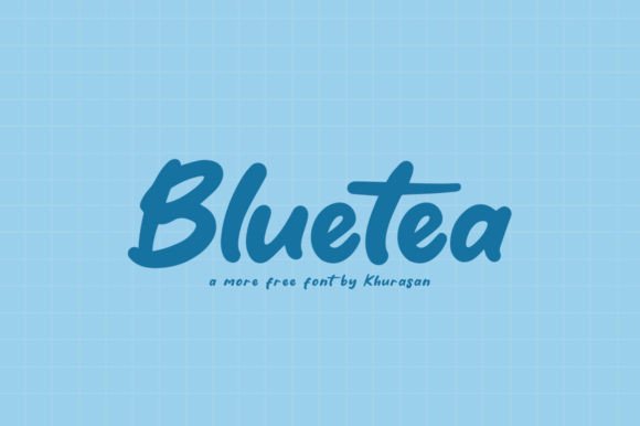 Bluetea: A Modern Display Font for Editorial Elegance