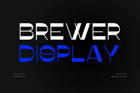 Brewer Display Font: Retro Cool for Logos and Brand Identity
