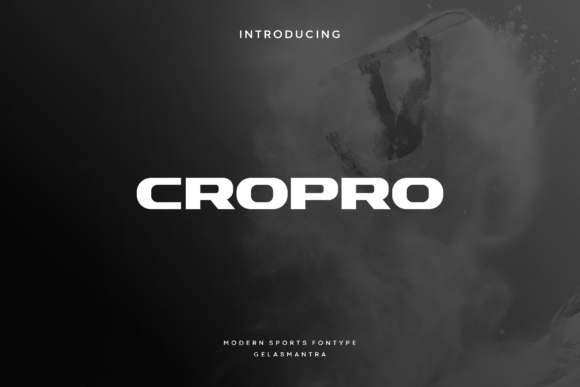 Cropro Display Font for Sporty Yet Professional Branding