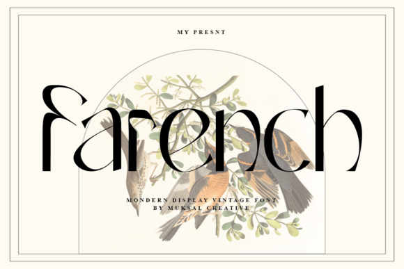 Farench: A Vintage-Inspired Display Font for Editorial Design