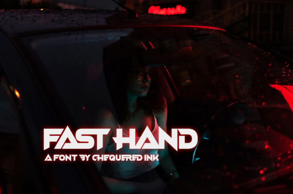 Fast Hand: A Techno Display Font for Modern Web Design