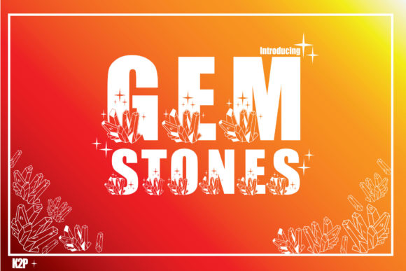 Gemstones Display Font for Bold Digital Branding