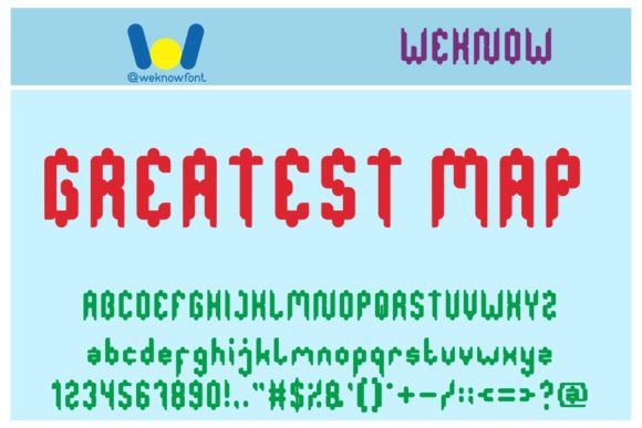 Greatest Map Display Font for Handmade Creators