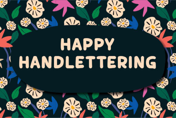 Happy Handlettering Font for Small Business Branding
