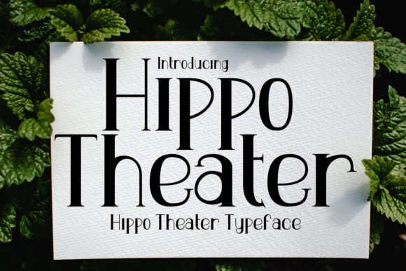 Hippo Theater Font for Romantic Display Typography