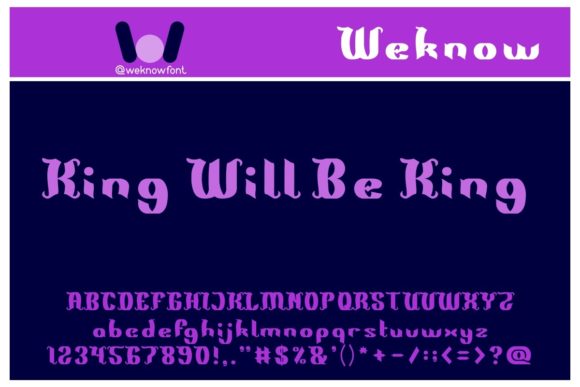 King Will Be King: A Gothic Display Font for Bold Brand Identity