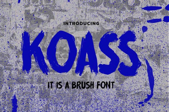 Koass Brush Display Font for Digital Branding