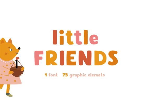 Little Friends Display Font for Playful Branding
