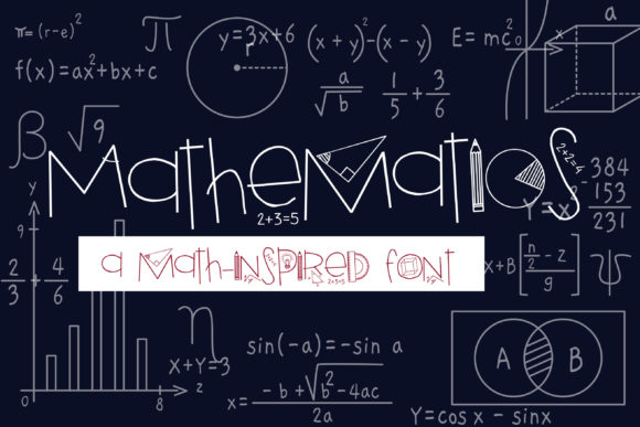 Mathematics Display Font for Bold Creative Campaigns