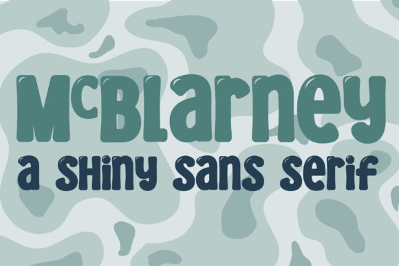 McBlarney Display Font for Lucky, Polished Branding