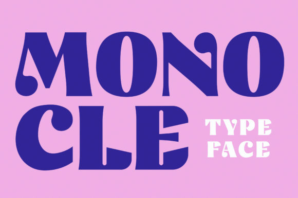 Monocle Font: A Thick Vintage Display Typeface for Bold Headlines