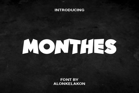 Monthes: A Bold All-Caps Display Font for Editorial Impact