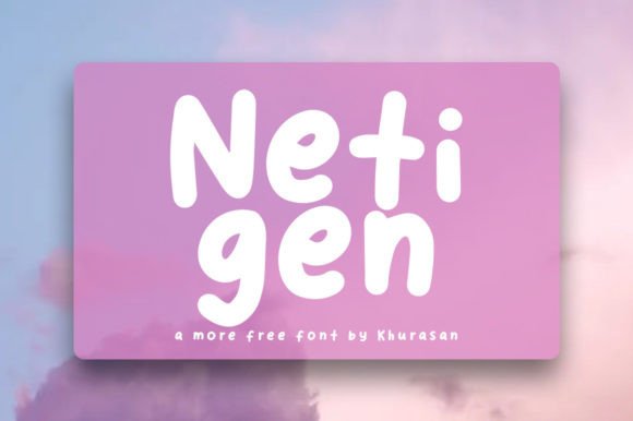Netigen: A Modern Display Font for Standout Campaign Visuals