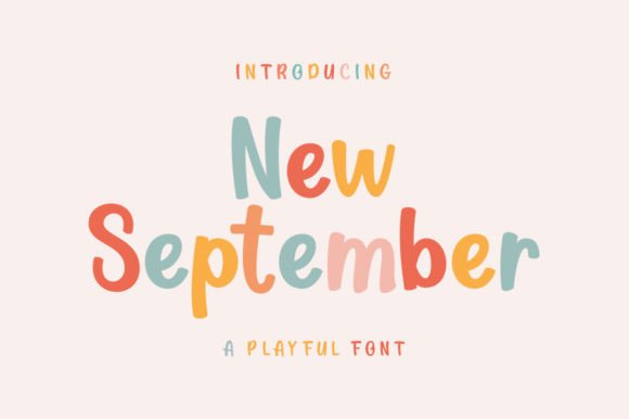 New September Display Font for Trendy Campaign Graphics