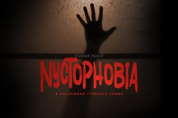 Nyctophobia Display Font for Editorial Horror & Halloween Design