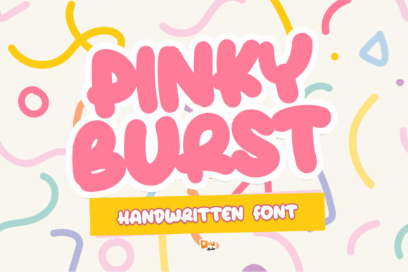 Pinky Burst Font: Bold & Playful Handwritten Display Fonts for Makers