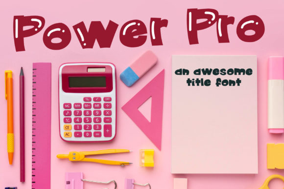 Power Pro Display Font for Playful Digital Branding