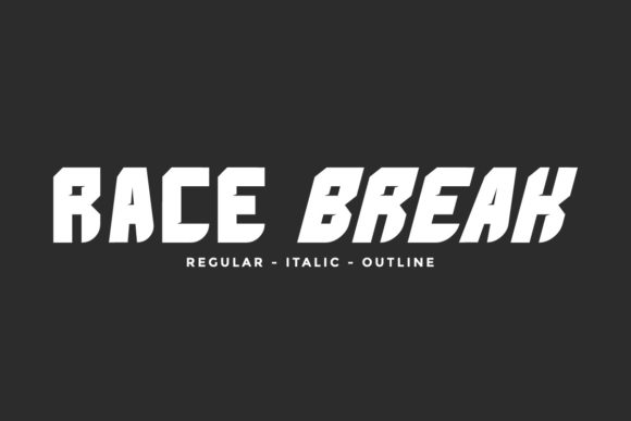Race Break Display Font for Bold Digital Branding