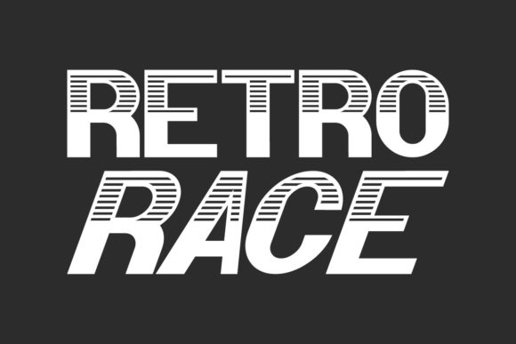 Retro Race Display Font for Bold Creative Projects