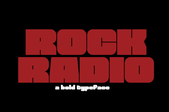 Rock Radio Font: Bold Display Fonts for Small Business Branding