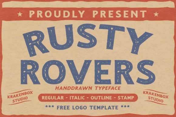 Rusty Rovers: A Vintage Display Font with Editorial Warmth