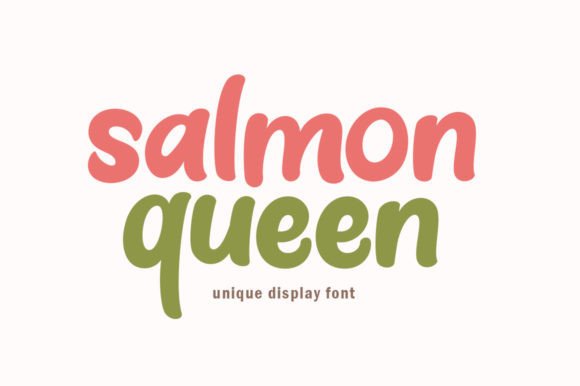Salmon Queen Font for Warm, Earthy Branding