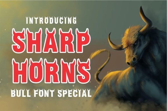 Sharp Horns Display Font for Bold Editorial Identity