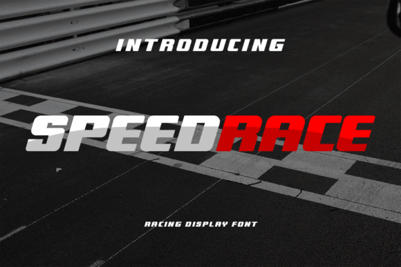 Speedrace Display Font for Bold Craft Projects