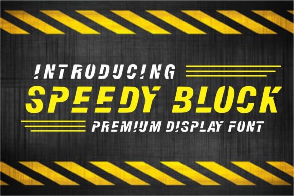 Speedy Block: A Racing-Inspired Display Font for Editorial Impact