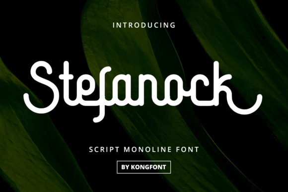 Stefanock: A Modern Playful Display Font for Editorial Design