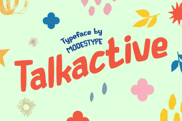 Talkactive: A Friendly Display Font for Playful Editorial Design