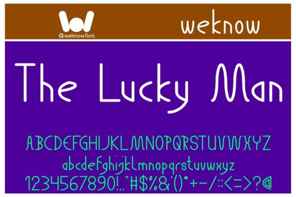 The Lucky Man Display Font for Crafters & Sellers