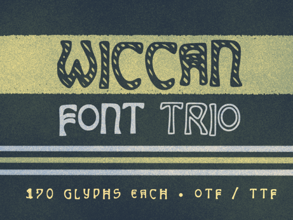 Wiccan Trio: A Retro-Wave Display Font Worth Downloading